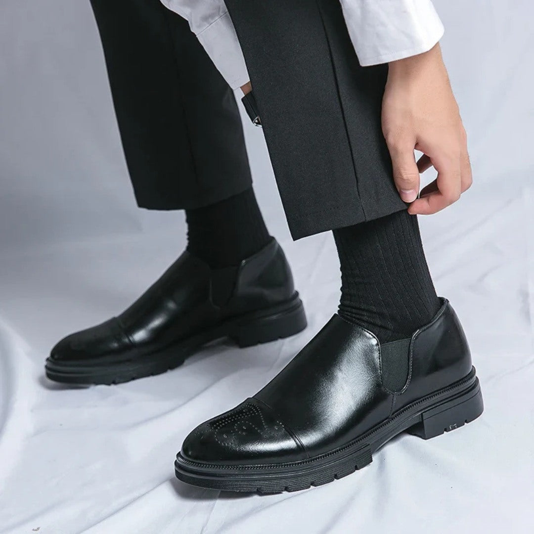Alessio Cap-Toe Leather Loafers