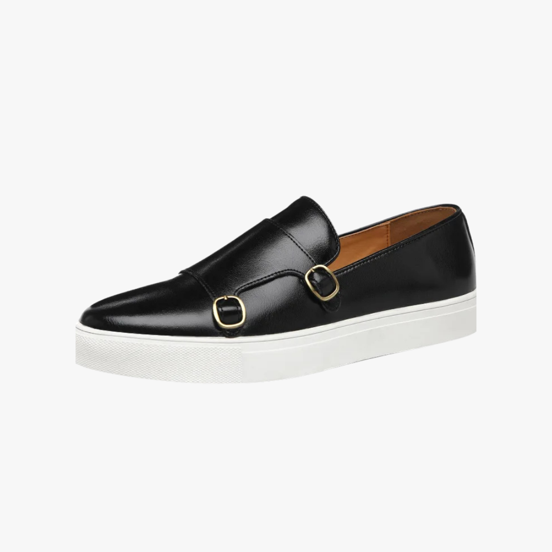 Jaden | Stylish Faux Leather Buckle Loafers for Men